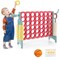 Kids 3-in-1 Game Set Connect 4 Toss Basketball Indoor Outdoor Fun